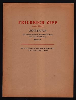 Sonatine für Altblockflöte in f' (Querflöte, Violine) und Cembalo (Klavier), opus 23a, Sonatinen,...