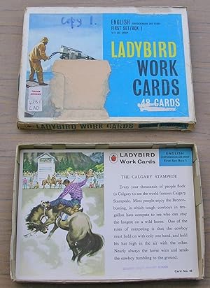 Ladybird Work Cards - Part Set - 40 Cards - English Comprhension and Study - First Set / Box 1