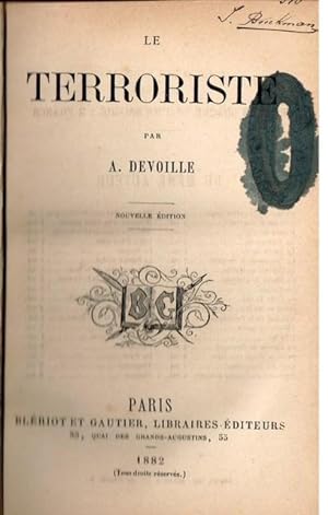 Seller image for Le Terroriste for sale by Librairie l'Aspidistra