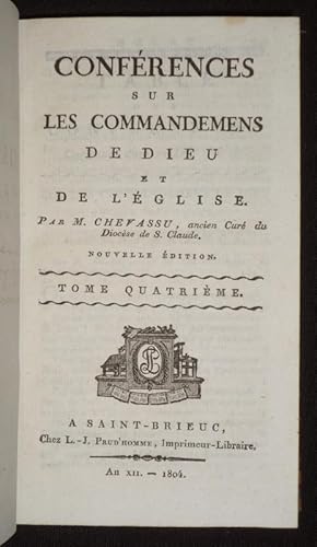 Imagen del vendedor de Confrences sur les Commandemens de Dieu et de l'Eglise (Tome 4) a la venta por Abraxas-libris