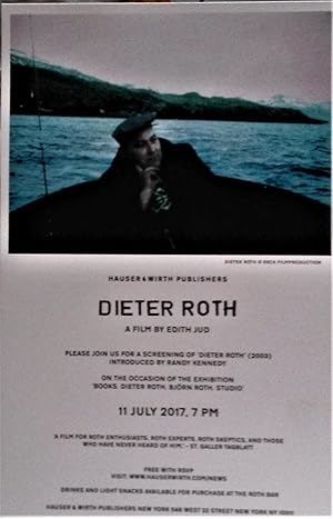 Imagen del vendedor de Dieter Roth: a Film By Edith Jud (exhibition Announcement for the film on Dieter Roth) a la venta por DR Fine Arts