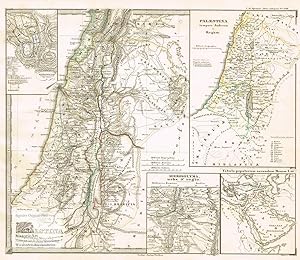 Palaestina a temporibus Maccabaeorum usque ad eversionem Hierosolymae. Landkarte von Palästina zu...