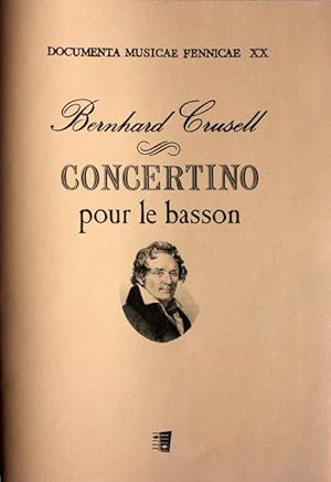 Image du vendeur pour Concertino pour le basson. Documenta Musicae Fennicae XX. Piano core by Harri Ahmas. mis en vente par Cordula Roleff