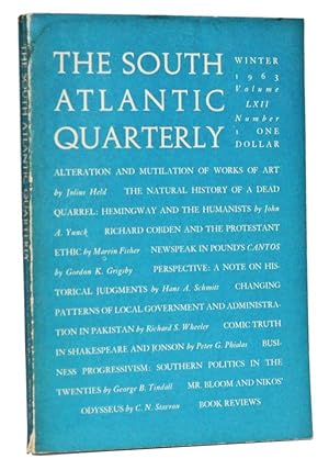 The South Atlantic Quarterly, Volume 62, Number 1 (Winter 1963)