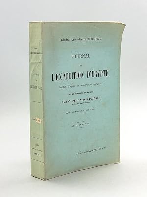 Imagen del vendedor de Journal de l'Expdition d'Egypte [ Edition originale ] a la venta por Librairie du Cardinal