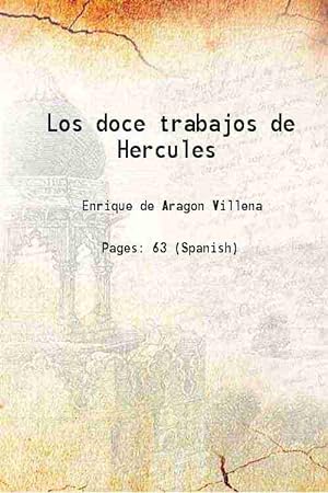 Imagen del vendedor de Los doce trabajos de Hercules 1499 a la venta por Gyan Books Pvt. Ltd.