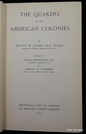 The Quakers in the American Colonies