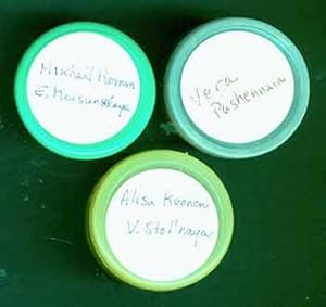 Three rolls of microfilm labeled Alisa Koonen, Vera Pashennaia, and Mikhail Rovman.