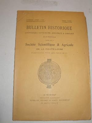 BULLETIN HISTORIQUE 1911 PREMIERE ANNEE PREMIER FASCICULE