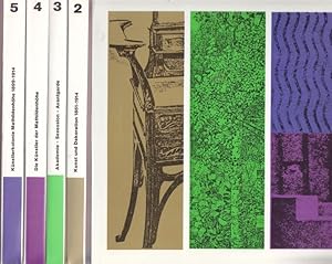 Bild des Verkufers fr Ein Dokument Deutscher Kunst 1901 - 1976. Band 1: Ein Dokument deutscher Kunst; Band 2: Kunst und Dekoration 1851 - 1914; Band 3: Akademie-Sezession-Avantgarde um 1900; Band 4: Die Knstler der Mathildenhhe; Band 5: Die Stadt der Knstlerkolonie Darmstadt 1900 - 1914, Knstlerkolonie Mathildenhhe 1899 - 1914, Die Buchkunst der Darmstdter Knstlerkolonie. zum Verkauf von Altstadt Antiquariat Goslar