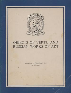 Christies February 1981 Objects of Vertu & Russian Works of Art