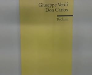 Image du vendeur pour Don Carlos. mis en vente par books4less (Versandantiquariat Petra Gros GmbH & Co. KG)