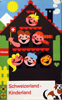 Plakat - Schweizerland Kinderland. Offset.