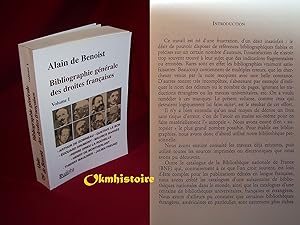 Bibliographie générale des droites françaises ------ Tome 1