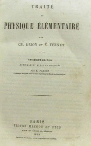 Traité de physique élémentaire