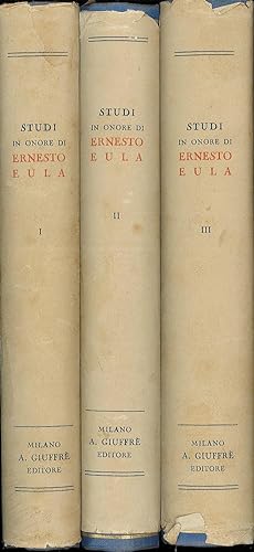 Studi in onore di Ernsto Eula primo Presidente della Corte Suprema di Cassazione nel suo XLV anno...