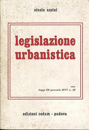 Legislazione urbanistica, con Legge 28 gennaio 1977 n. 10