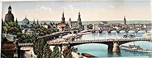 Panorama von Dresden. Photochrom. Um 1900
