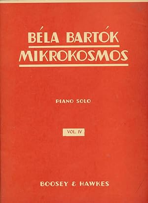 Imagen del vendedor de Bela Bartok Mikrokosmos : Piano Solo, Vol. IV a la venta por CorgiPack