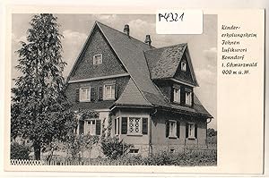 AK Kindererholungsheim Johnen Luftkurort Bonndorf Schwarzwald 1956 gelaufen