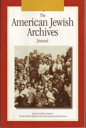 Imagen del vendedor de The American Jewish Archives Journal, Volume 55, Number 1 (2003) a la venta por Cat's Cradle Books