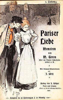 Seller image for Pariser Liebe. Memoiren. Mit Original-Illustrationen von J. Wely. (Vol. I). for sale by Fokas Holthuis