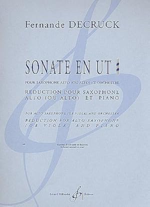 Bild des Verkufers fr Sonate en ut pour saxophone alto ou alto et orchestrepour saxophone alto (ou alto) et piano zum Verkauf von AHA-BUCH GmbH