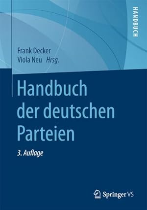 Imagen del vendedor de Handbuch der deutschen Parteien a la venta por BuchWeltWeit Ludwig Meier e.K.
