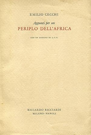 Seller image for Appunti per un periplo dell'Africa for sale by Studio Bibliografico Marini