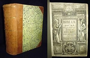 Biblia Sacra. Vulgate Editionis Sixti V. Pont. Max. Iussu Recognita atque edita.