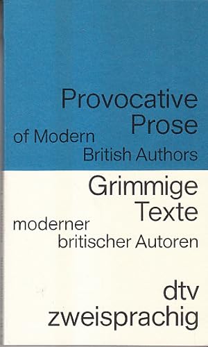 Seller image for Grimmige Texte moderner britischer Autoren for sale by AMAHOFF- Bookstores