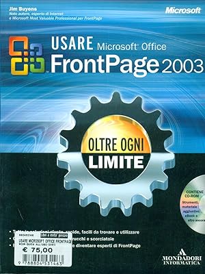 Imagen del vendedor de Usare Microsoft Office FrontPage2003 a la venta por Librodifaccia