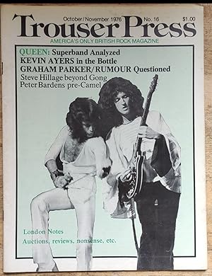 Imagen del vendedor de Trouser Press October / November 1976 No.16 a la venta por Shore Books