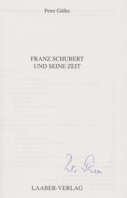 Franz Schubert und seine Zeit.
