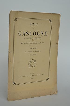 Seller image for Revue De Gascogne, Tome XXVI, 12me livraison, dcembre 1885 for sale by Librairie Raimbeau