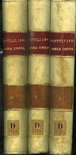 Bild des Verkufers fr OPERA OMNIA - 3 TOMES E 3 VOLUMES (TOMUS PRIMUS + TOMUS SECUNDUS + TOMUS TERTIUS) zum Verkauf von Le-Livre