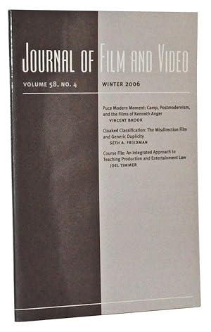 Seller image for Journal of Film and Video, Volume 58, No. 4 (Winter 2006) for sale by Cat's Cradle Books