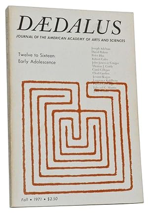 Image du vendeur pour Daedalus: Journal of the American Academy of Arts and Sciences, Fall 1971, Vol. 100, No. 4; Twelve to Sixteen: Early Adolescence mis en vente par Cat's Cradle Books