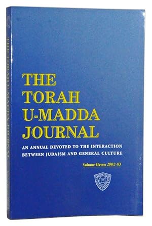 The Torah U-Madda Journal, Volume Eleven (2002-2003)