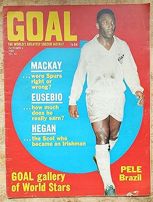 Goal The World's Greatest Soccer Weekly October 4, 1969. Pele on cover