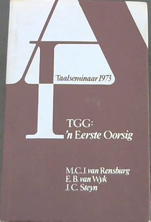 Seller image for TGG: n Eerste Oorsig: Taalseminaar 1973 for sale by Chapter 1