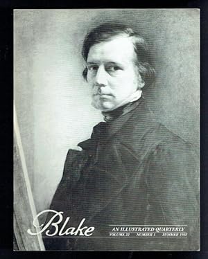 Immagine del venditore per Blake An Illustrated Quarterly Volume 22 Number 1 Summer 1988 venduto da Sonnets And Symphonies