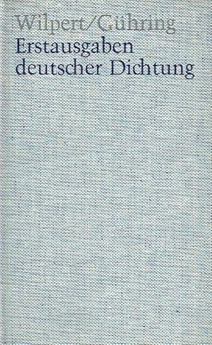 Erstausgaben deutscher Dichtung. Eine Bibliographie zur deutschen Literatur 1600 - 1960.