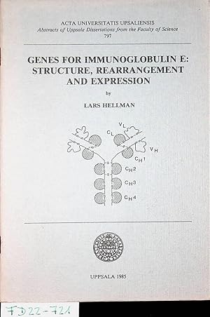 Imagen del vendedor de Genes for immunoglobulin E : structure, rearrangement and expression. (=Abstracts of Uppsala dissertations from the Faculty of Science, , ISSN 0345-0058 ; 797) a la venta por ANTIQUARIAT.WIEN Fine Books & Prints