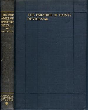 Imagen del vendedor de THE PARADISE OF DAINTY DEVICES (1576-1606) a la venta por Chanticleer Books, ABAA