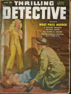 Seller image for THRILLING DETECTIVE: June 1951 for sale by Books from the Crypt