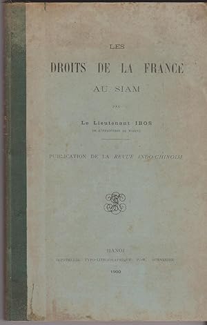 Les droits de la France au Siam