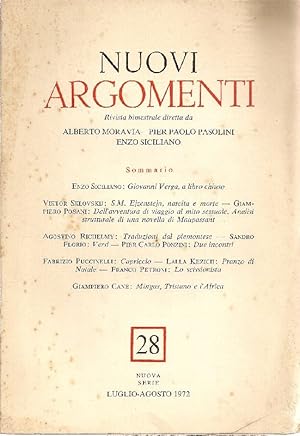 Seller image for Rivista bimestrale diretta da Alberto Moravia, Pier Paolo Pasolini, Enzo Siciliano for sale by Studio Bibliografico Marini