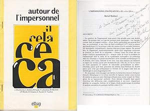 Imagen del vendedor de Auour de l IMPERSONNEL Dedicace ENVOI 1985 a la venta por CARIOU1