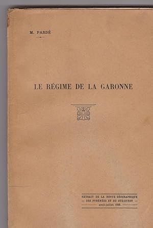 Le régime de la Garonne